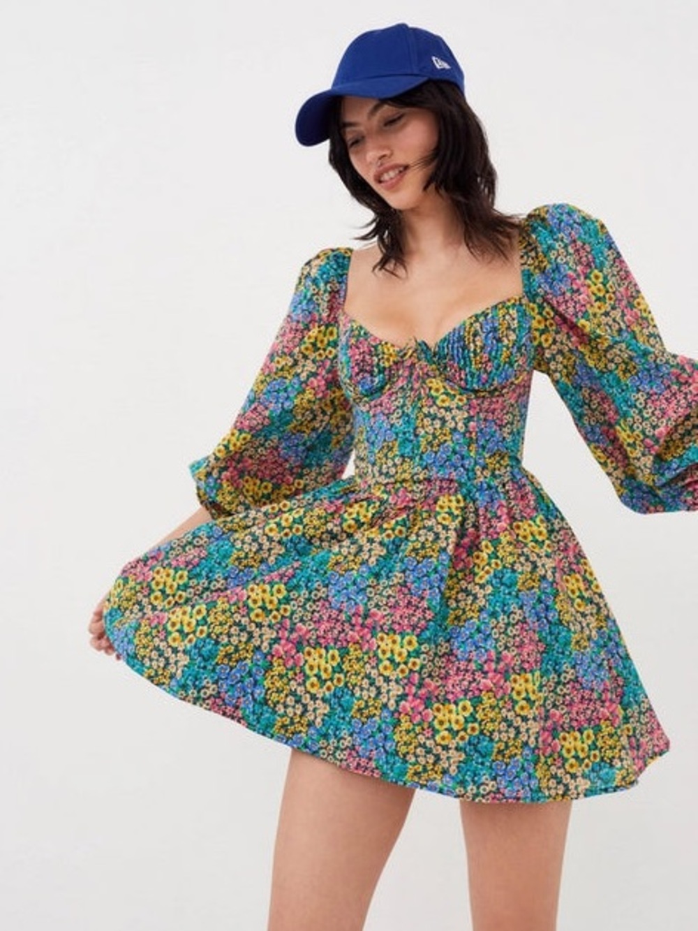 NWT For Love & Lemons Ruth Mini Dress XS